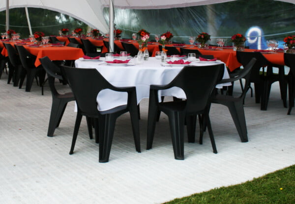 Tafellinnen voor bankettafel rond