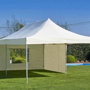 Vouwtent zandkleur 4m x 8m